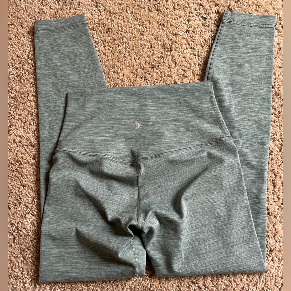 Lululemon Heathered Tidewater Teal Align Pant 25"